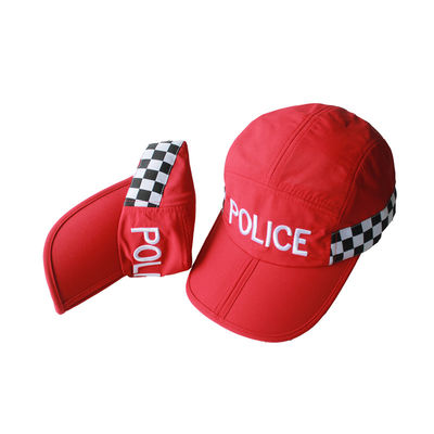 Outdoor Polyester Mens Breathable Baseball Cap Mesh Fabric Red Colour Caps
