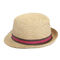 Outdoor Vacation Mens Black Straw Fedora Hat Womens Summer 54cm 58cm
