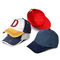 3D Embroidery Flexfit Baseball Caps 59cm Bold Line Water Worn Out Cotton Fabric
