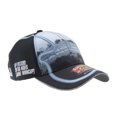 Eco Friendly Adjustable Baseball Caps Custom Racing Hat With 3D Embroidered