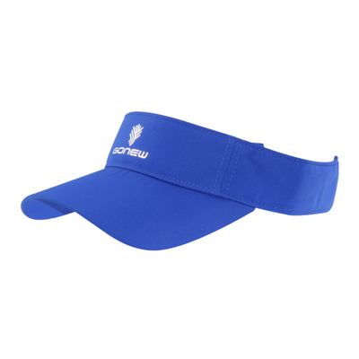 Blue  Ladies Sports Visor With Reflective Transfer Printing Logo