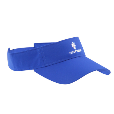 Blue  Ladies Sports Visor With Reflective Transfer Printing Logo