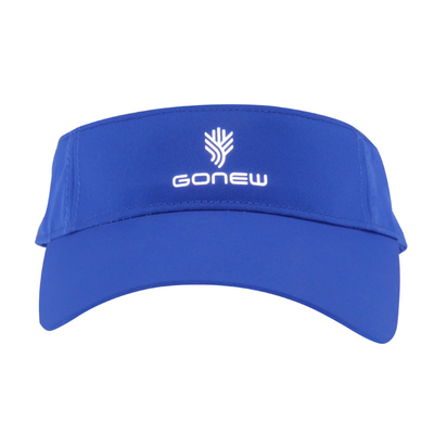 Blue  Ladies Sports Visor With Reflective Transfer Printing Logo