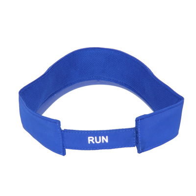 Blue  Ladies Sports Visor With Reflective Transfer Printing Logo