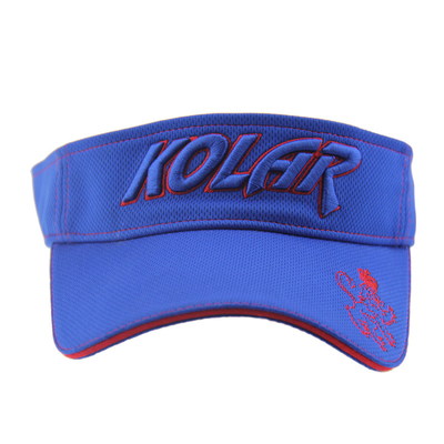 Adult Polymesh Sun Visor Women'S Hats Custom Puff Embroidery Logo