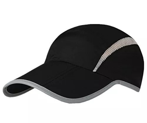 Fashionable Foldable Baseball Cap Sun Protection With Reflective Stripe