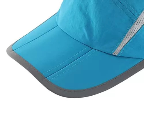 Fashionable Foldable Baseball Cap Sun Protection With Reflective Stripe