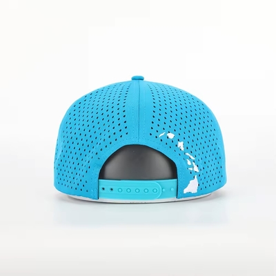 Custom Front Flat Peak Snapback Mid Profile 7 Panel Snapback Hat