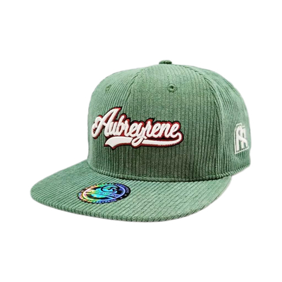 Unisex Constructed 6 Panel Snapback Hat Corduroy Flat Peak Mid Profile Snapback
