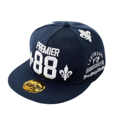 Durable Wool 5 Panel Snapback Hat 3D Embroidery Baseball Cap Customizable