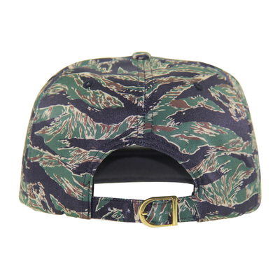 Custom Printed Camouflage Snapback Hat 6 Panel Flat Brim Snapback Cap