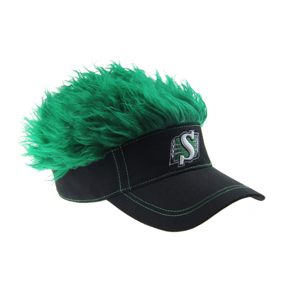 3D Embroidery Sun Visor Hats With Wig Fashionable