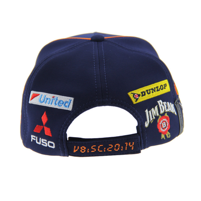 Five Panels Racing Baseball Caps Embroidery Logo Fashionable