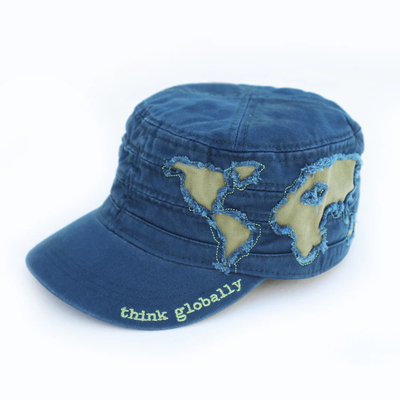 Organic Cotton Outdoor Fitted Military Cadet Cap