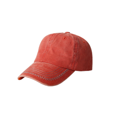 Durable Brushed Cotton Casual Baseball Cap, 6 Panel Adjustable Street Wear Baseball Hat