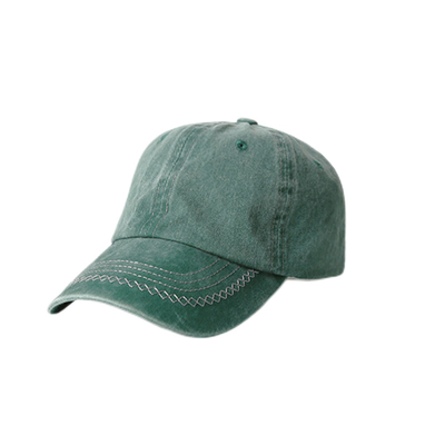 Durable Brushed Cotton Casual Baseball Cap, 6 Panel Adjustable Street Wear Baseball Hat