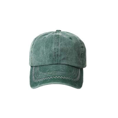 Durable Brushed Cotton Casual Baseball Cap, 6 Panel Adjustable Street Wear Baseball Hat