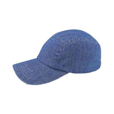 5 Panel Denim Constructed Baseball Caps, Low Profile Adjustable Men And Women Caps