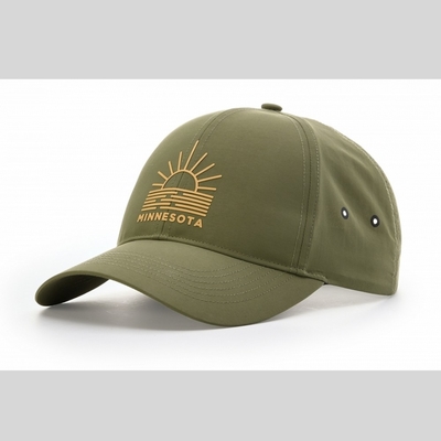 6 Panel Performance Casual Outdoor Baseball Cap/Hat With Water And UPF Protection.