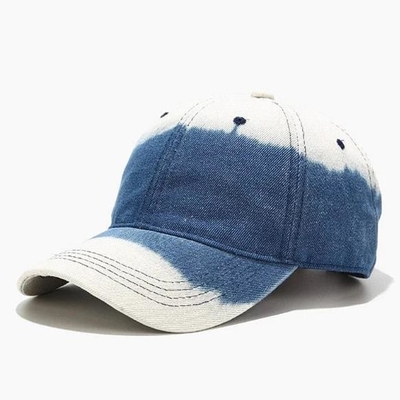 Tie Dye Denim Outdoor Baseball Caps Unconstructed