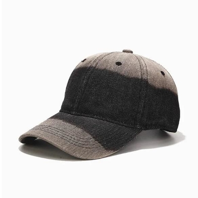 Tie Dye Denim Outdoor Baseball Caps Unconstructed