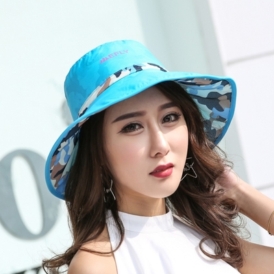 Fashionable Light Weight Women Bucket Hats Breathable Wider Brim