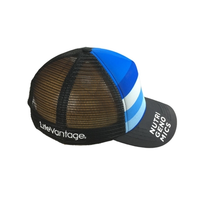 Breathable 5 Panel Sublimation Printed Trucker Caps Baseball Trucker Hat