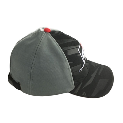 Custom Embroidered Racing Hats Adjustable Size 6 Panel Baseball Caps Durable