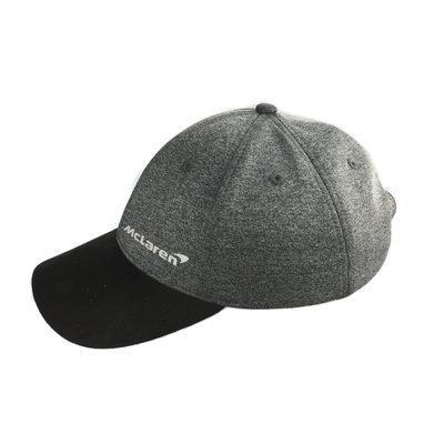 Reflective Printing Racing Baseball Caps Multi Panels Wool Blend  Material