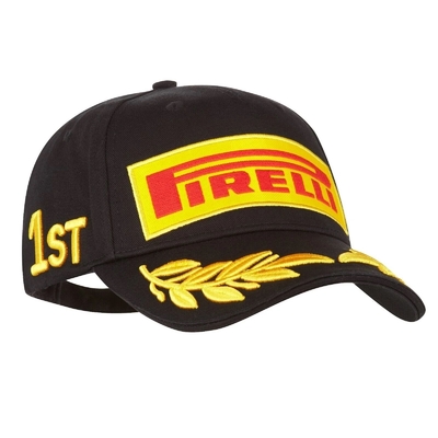 Cotton Constructed Pirelli Podium Cap Headwear 6 Panel Low Profile Cap