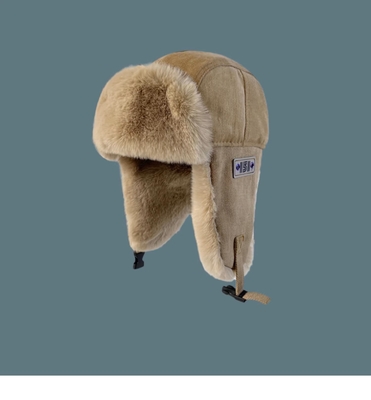 Windproof Ladies Fur Trapper Hats Cold Weather Trapper Hat Adult Size