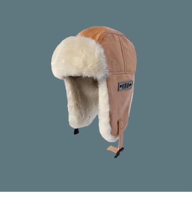 Windproof Ladies Fur Trapper Hats Cold Weather Trapper Hat Adult Size