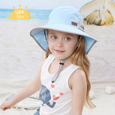 Toddler Neck Flap Childrens Bucket Hats UPF 50+ 100% Polyester