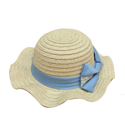 Pantone Color Wide Brim Straw Hat Womens Beach Hats custom logo
