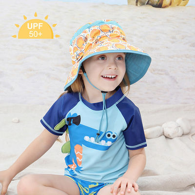 Upf 30+ Sun Protection Childrens Bucket Hats Eco Friendly Dyed