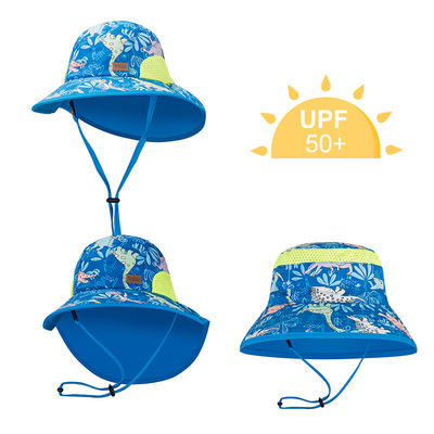 Neck Flap Upf50+ Hat Childrens Wide Brim Hats 43cm 100% Cotton