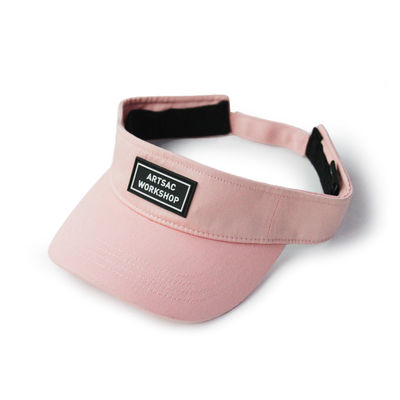 Adjustable Pink 58cm Sun Visor Caps Embroidery Printing Logo