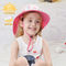 Lightweight Fabric Wide Brim Bucket Hats 43cm Childrens Sunhat