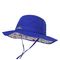 Blue 58cm UV 30+ Safari Sun Protection Bucket Hat With Neck Flap
