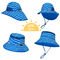 UV Resistant 50+ UPF Wide Brim Children'S Uv Sun Hats With Neck Flap 43cm 55cm