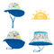 OEM ODM Summer Floral Beach Outdoor Bucket Hats With Neck Flap