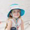 Summer UV Protection Bucket Hat Round brim 100% Polyester 46cm for babys