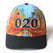 OEM ODM Embroidery Outdoor Baseball Caps 6 Panel For Round Face