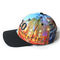 OEM ODM Embroidery Outdoor Baseball Caps 6 Panel For Round Face