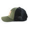 OEM ODM Outdoor 6 Panel Fishing Trucker Hat With Leather Patch