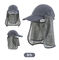 Custom Fishing Cap Removable Face Neck Flap Boonie Bucket Fishing Hat With String