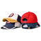 3D Embroidery Flexfit Baseball Caps 59cm Bold Line Water Worn Out Cotton Fabric