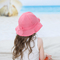 Toddler Wide Brim Kids Play Hat With Neck Flap Chin Strap Sun Hat